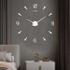 Factory direct sales of large-sized creative wall clocks, DIY wall clock mirrors, wall clock mirrors, wall stickers, acrylic wall stickers, in stock details Picture